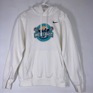 Nike WEST COAST CUP San Jose California Size Small Hoodie White Big Logo